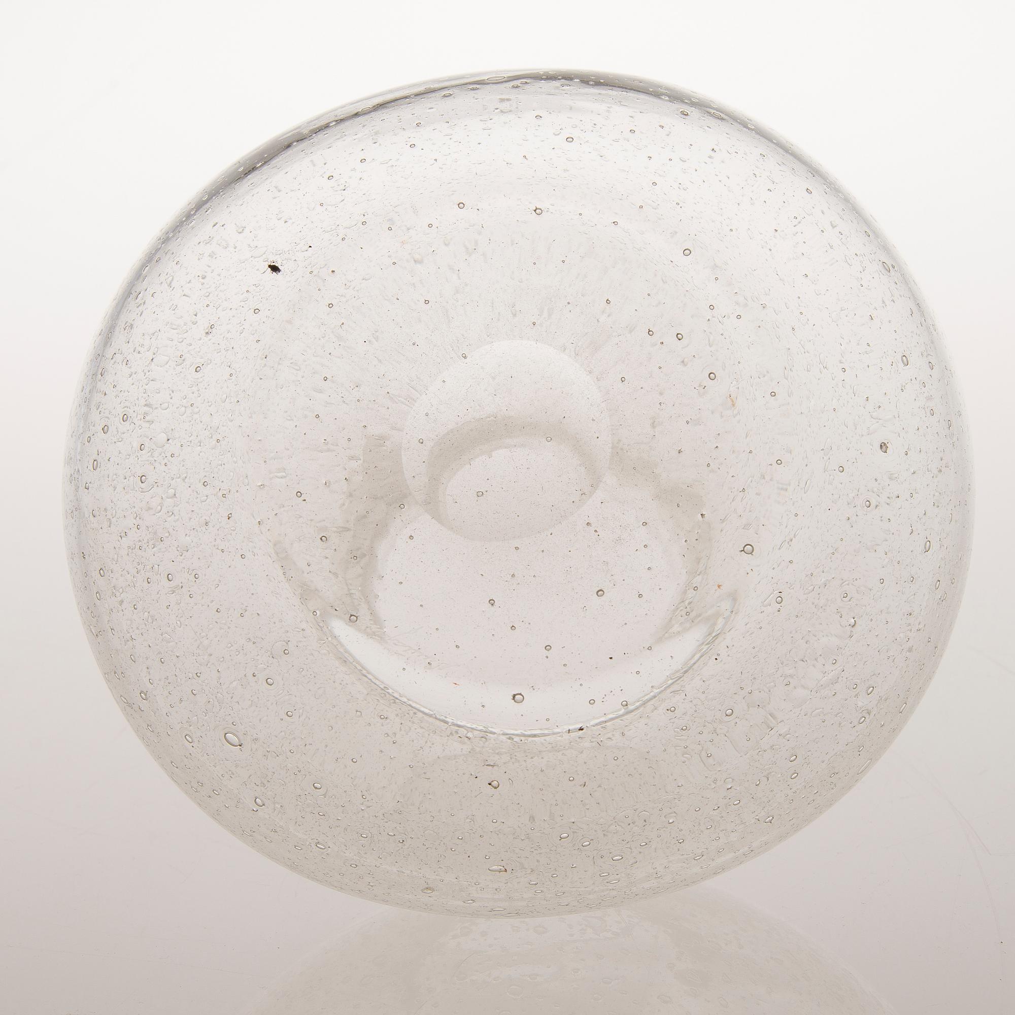 KAJ FRANCK Four Sargasso Glass Items, signed Nuutajärvi Notsjö.