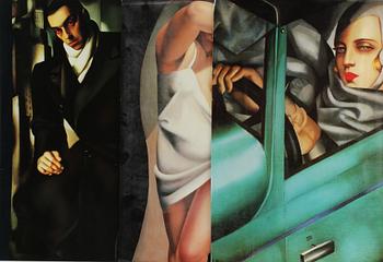 TAMARA DE LEMPICKA, efter, mapp med 6 affischer, Taschen förlag, Västtyskland, 1990.