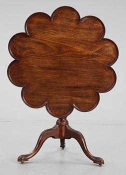 FÄLLBORD / WINE TABLE, pie crust, George III, England, 1700/1800-tal.