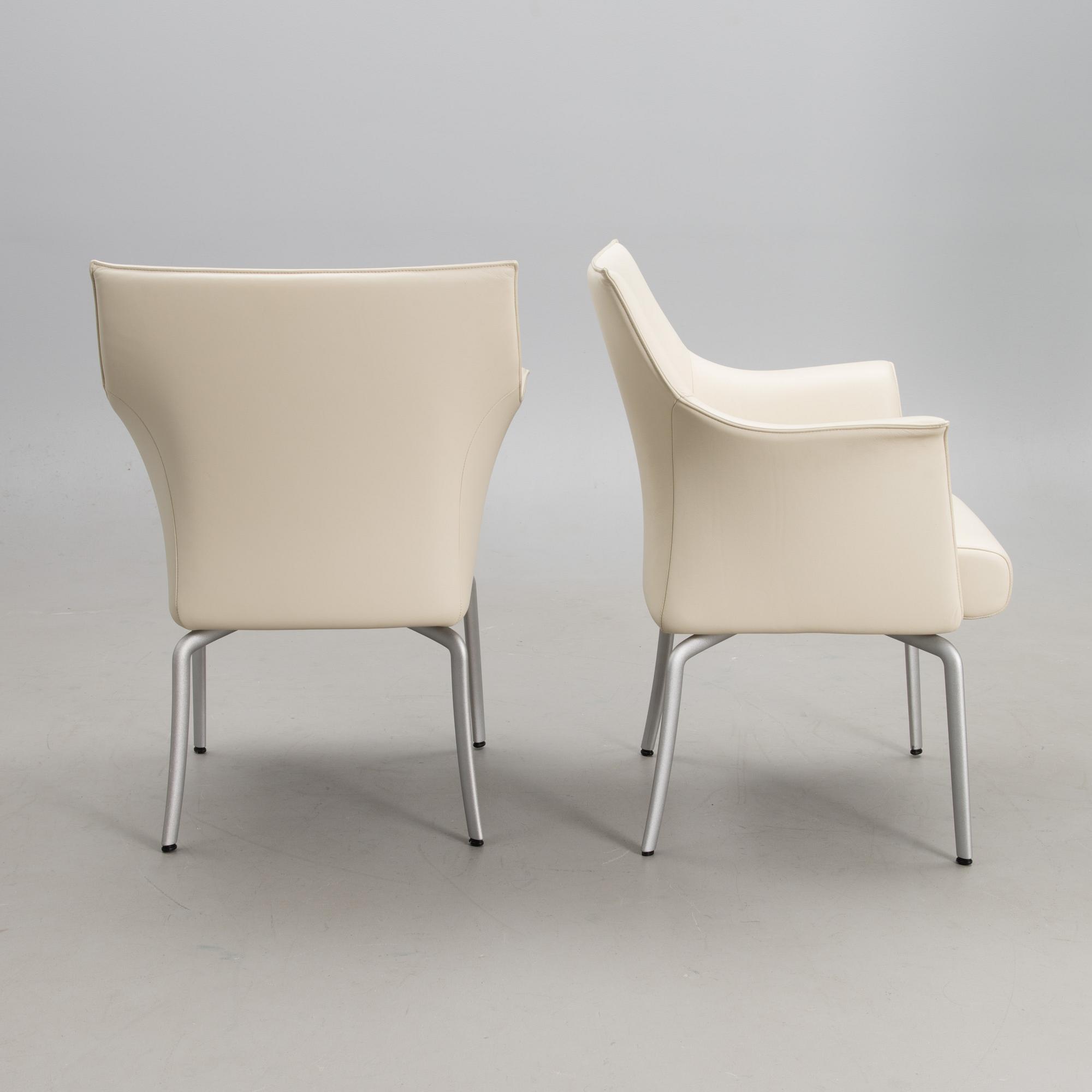 ROLF BENZ, two armchairs, early 21st century.