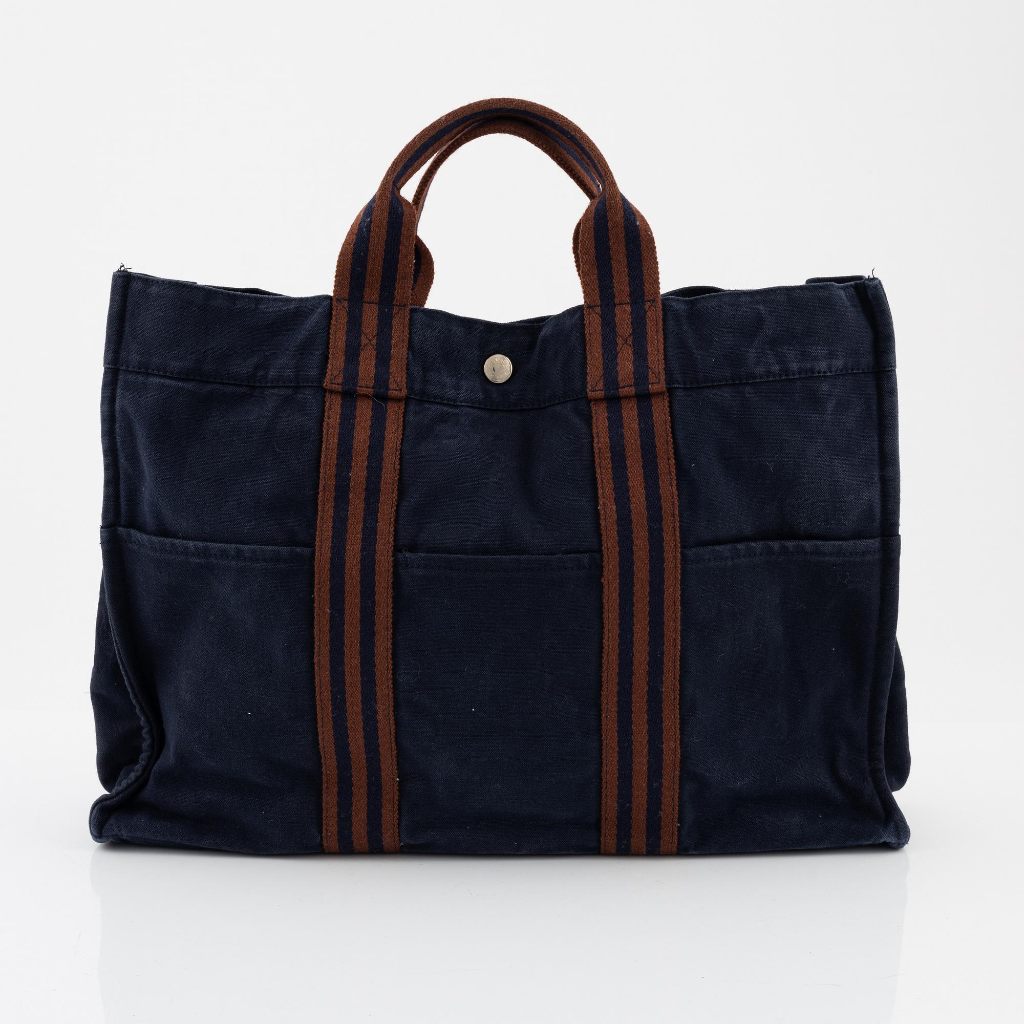 Hermès, A cotton bag "Fourre Tout".