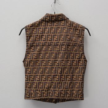 FENDI, a four-piece outfit, Italian size 42-46.