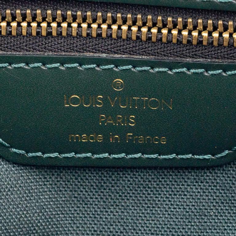 Louis Vuitton, a green taiga 'Abbesses' bag, 1998.