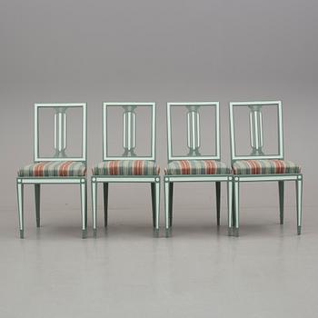 CARL MALMSTEN, stolar, 4 stycken, "Ingrid", AB Svenska Möbelfabrikerna Bodafors, 1920-tal.