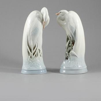 FIGURINER, 2 st, porslin, Royal Copenhagen, Danmark, 1900-tal.
