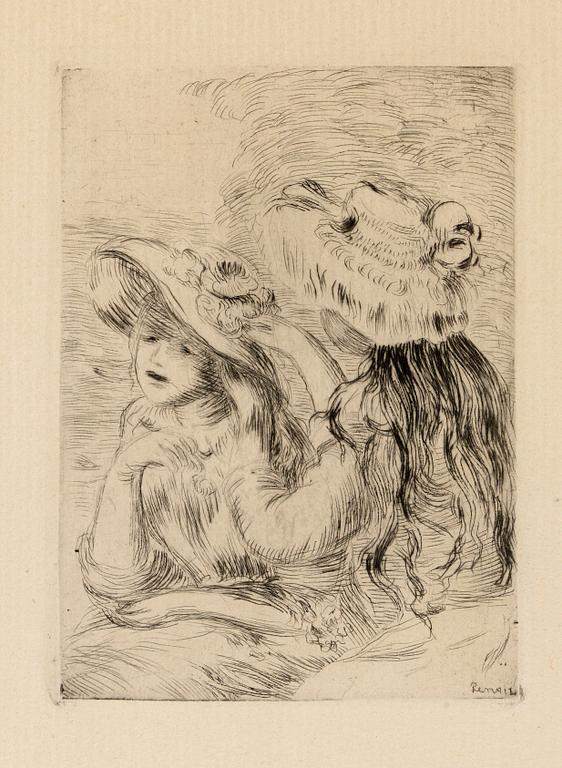 Pierre-Auguste Renoir, "Le chapeau épinglé" (1re planche).
