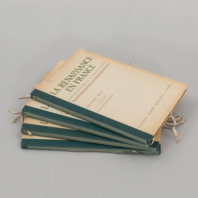 LA RENAISSANCE EN FRANCE..." 4 VOL. Utgiven av Albert Morancé . Paris 1910.