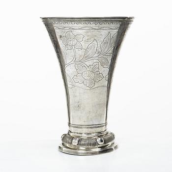 A Swedish silver beaker, mark of Samuel Lyberg, Borås 1799.