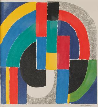 SONIA DELAUNAY, färglitografi, signerad och numrerad 33/125.