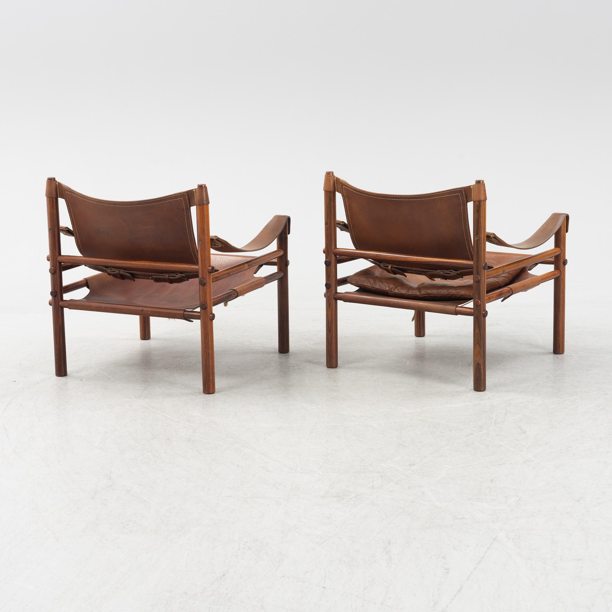 Arne Norell, karmstolar, ett par, "Sirocco", Norell Möbel AB, 1960/70-tal.