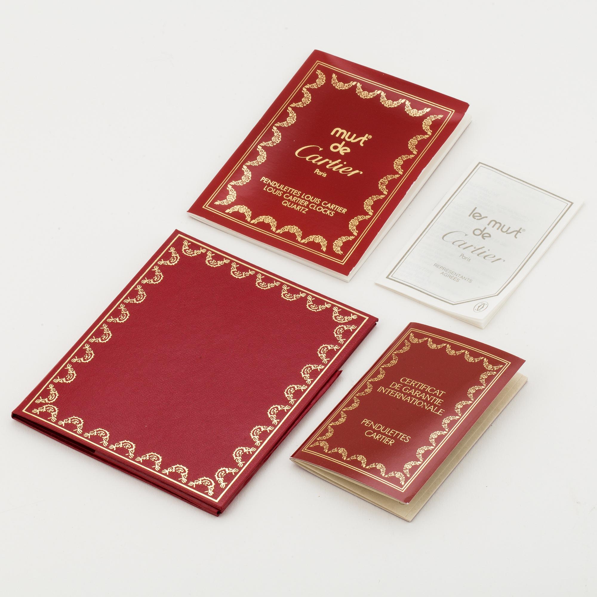 CARTIER, bordsur, 74 x 90 mm.