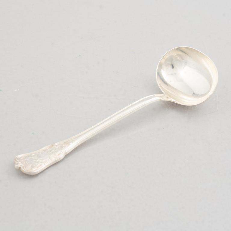 Ole Hagen, a Sterling Sauce Spoon, "Rosenborg", A Michelsen, Copenhagen circa 1960.