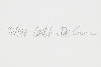 Carl Johan De Geer, färglitografi, signerad 96/190.