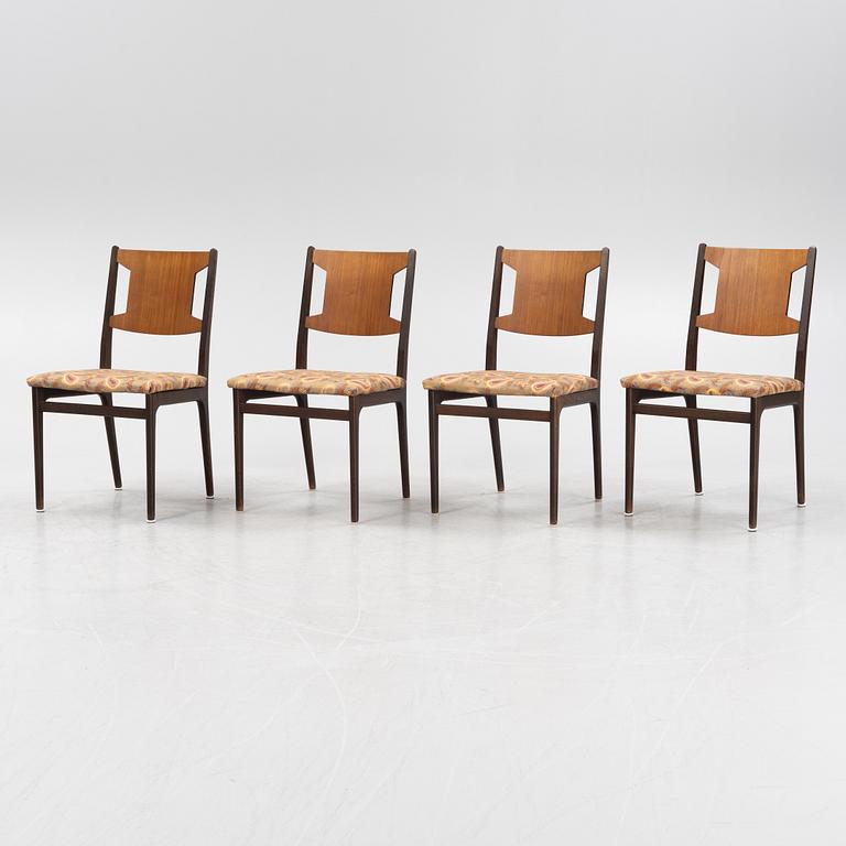 A set of four chairs, 1950's/60's.