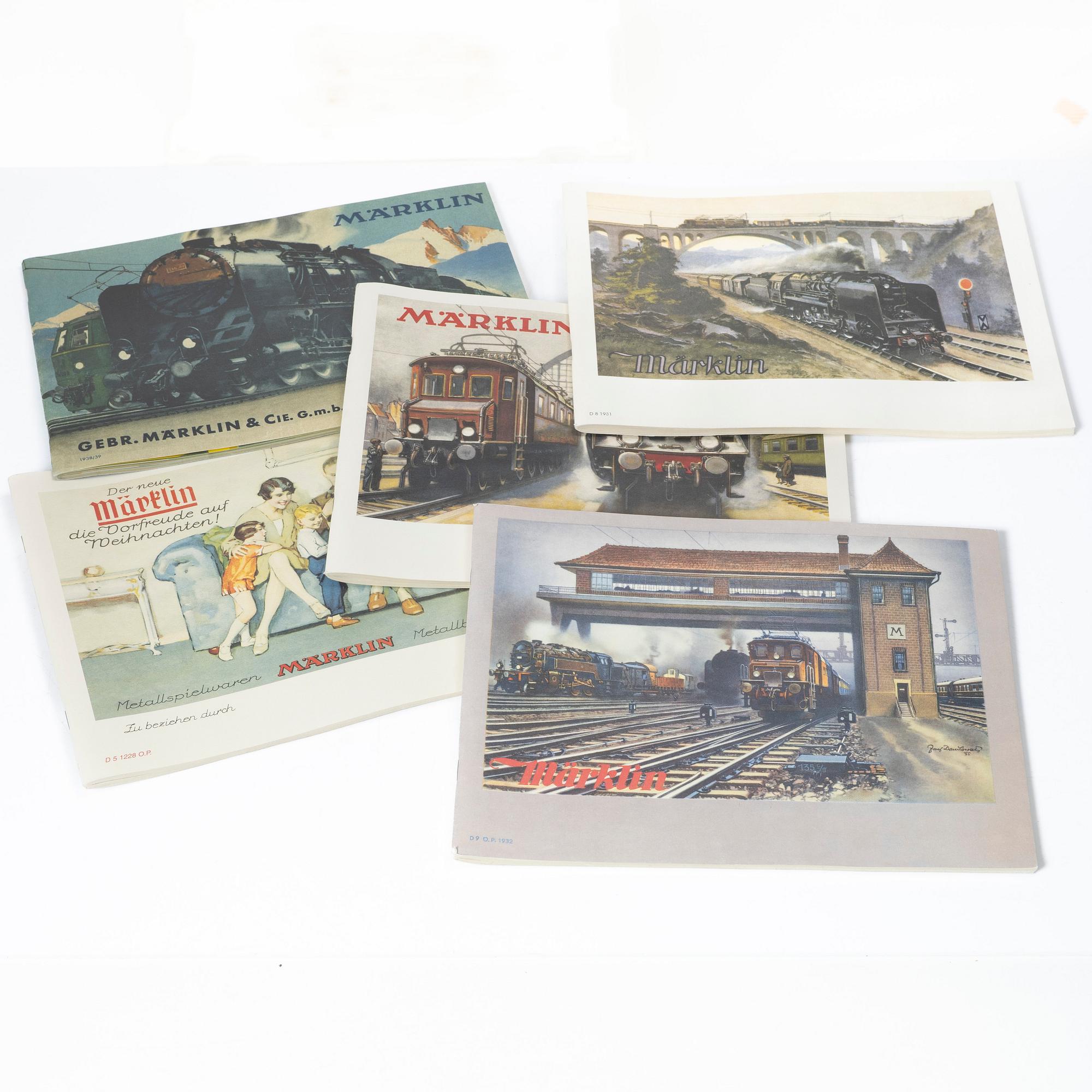 Märklin, Böcker och kataloger, 26 volymer.