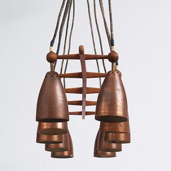 Hans-Agne Jakobsson, attributed, a ceiling lamp, Hans Agne Jakobsson AB, Markaryd, Sweden 1950s.