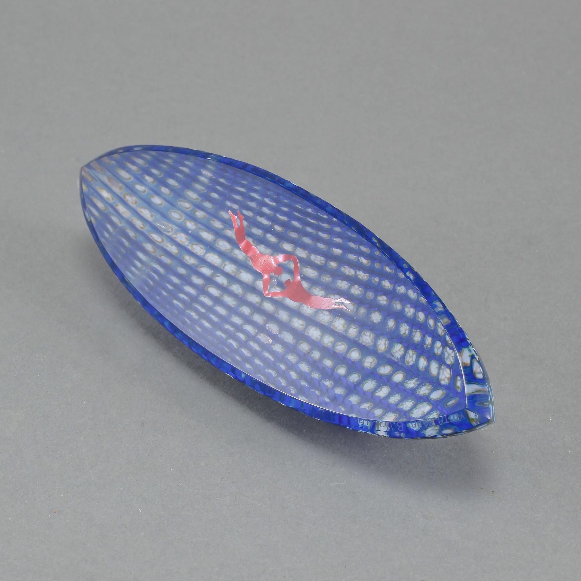 Skulptur, glas, Bertil Vallien, Kosta Boda, signerad, sent 1900-tal.