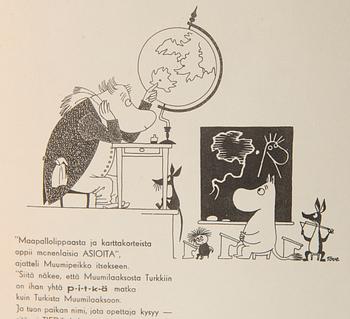 Tove Jansson, Booklet, A Tale of Moomintroll for Suomen Yhdyspankki, Helsinki 1956.