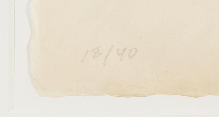 Joel Shapiro, woodcut in colours, 1990, signed 18/40.