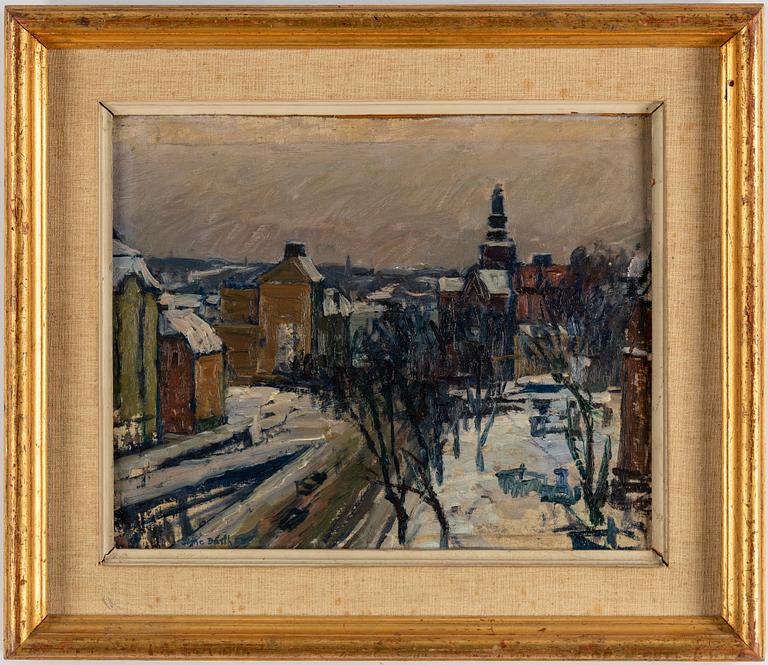 SIGNE BARTH, oil on canvas/panel, signed and dated -53.