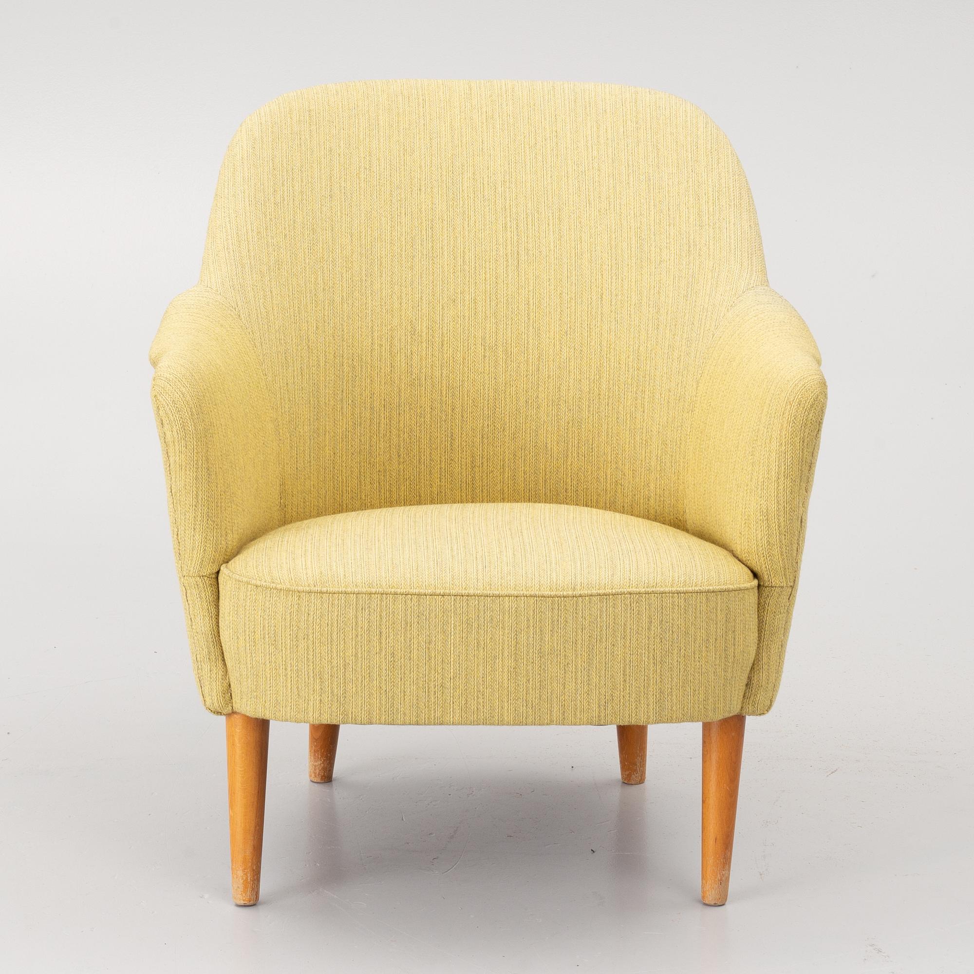 Carl Malmsten, a sofa and an armchair, 'Samspel'.