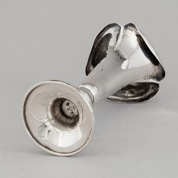 A Danish Art Nouveau silver vase, maker's mark Mogens Ballin & Co, Copenhagen,