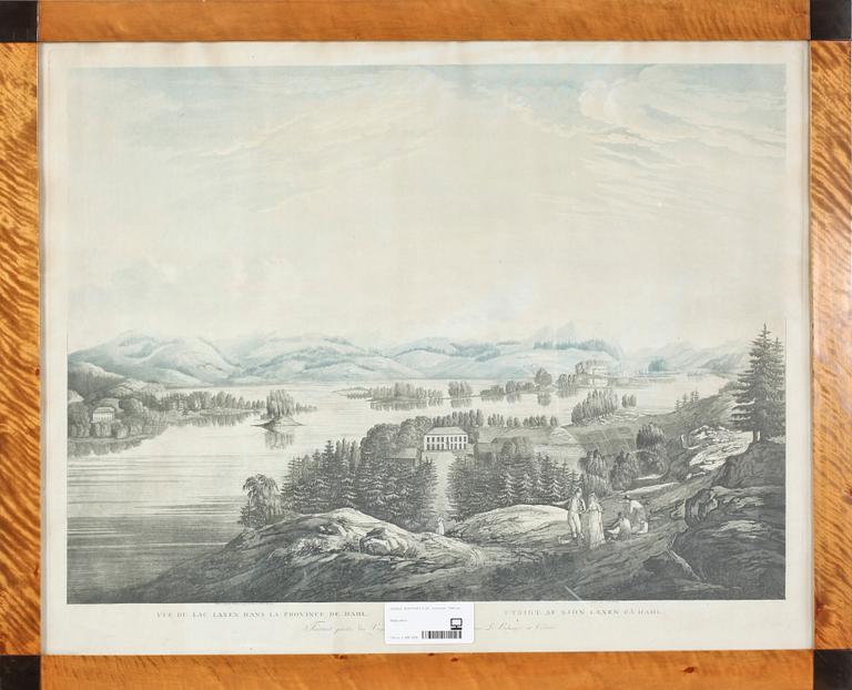 KOPPARSTICK, kolorerat, 1800-tal.