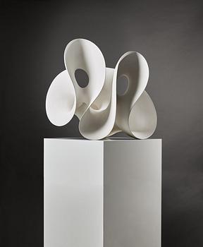 1. An unique Eva Hild 'Breaking-up-series' (double) sculpture in stoneware clay with kaolin-engobe surface, Sweden 2002.