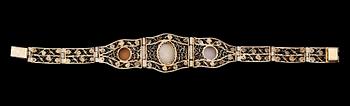 ARMBAND, förgyllt silver, tidigt 1900-tal.
