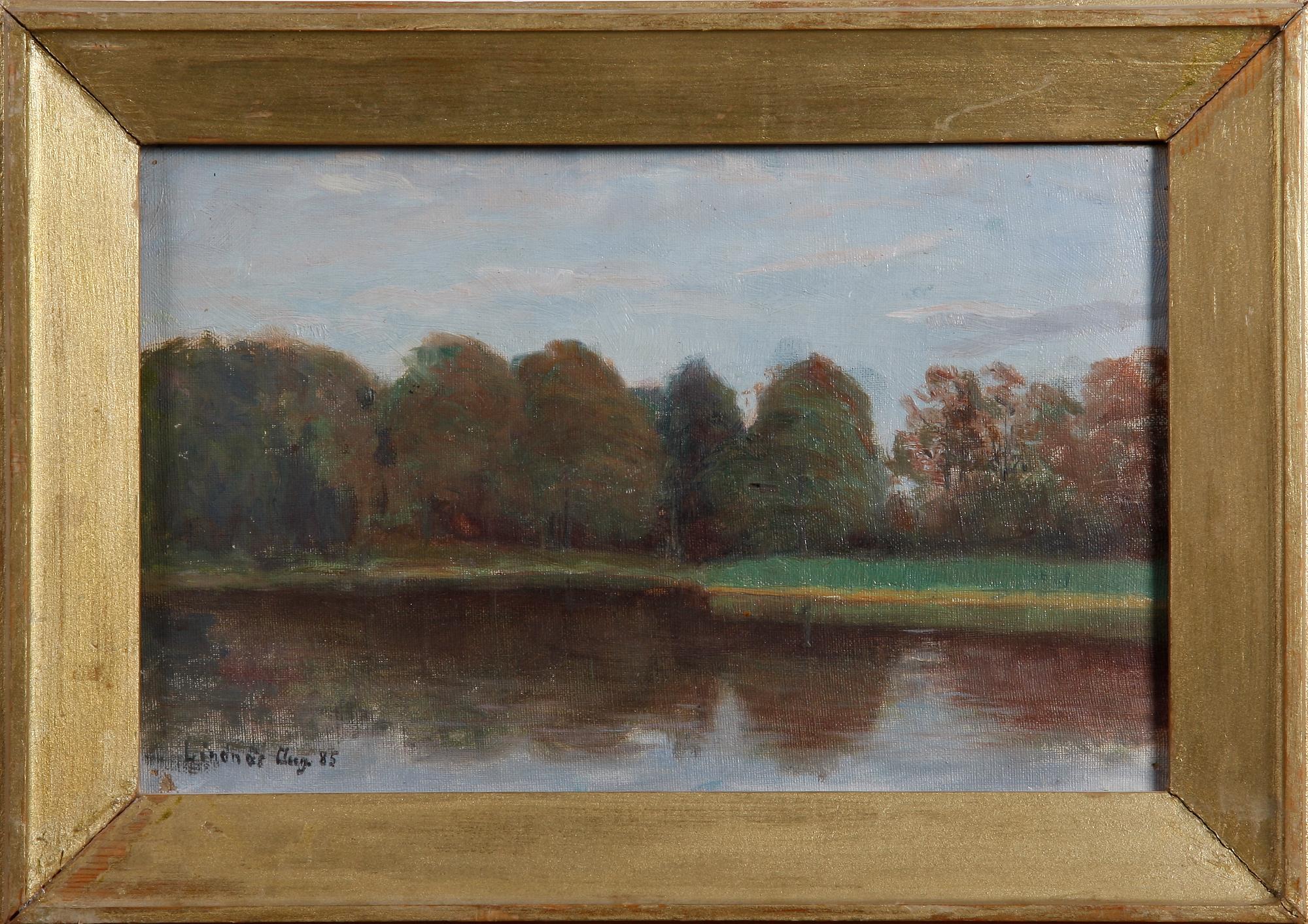 ERDTMAN, ELIAS, 2 st, olja på duk, sign varav en á tergo, dat -85 resp -90.