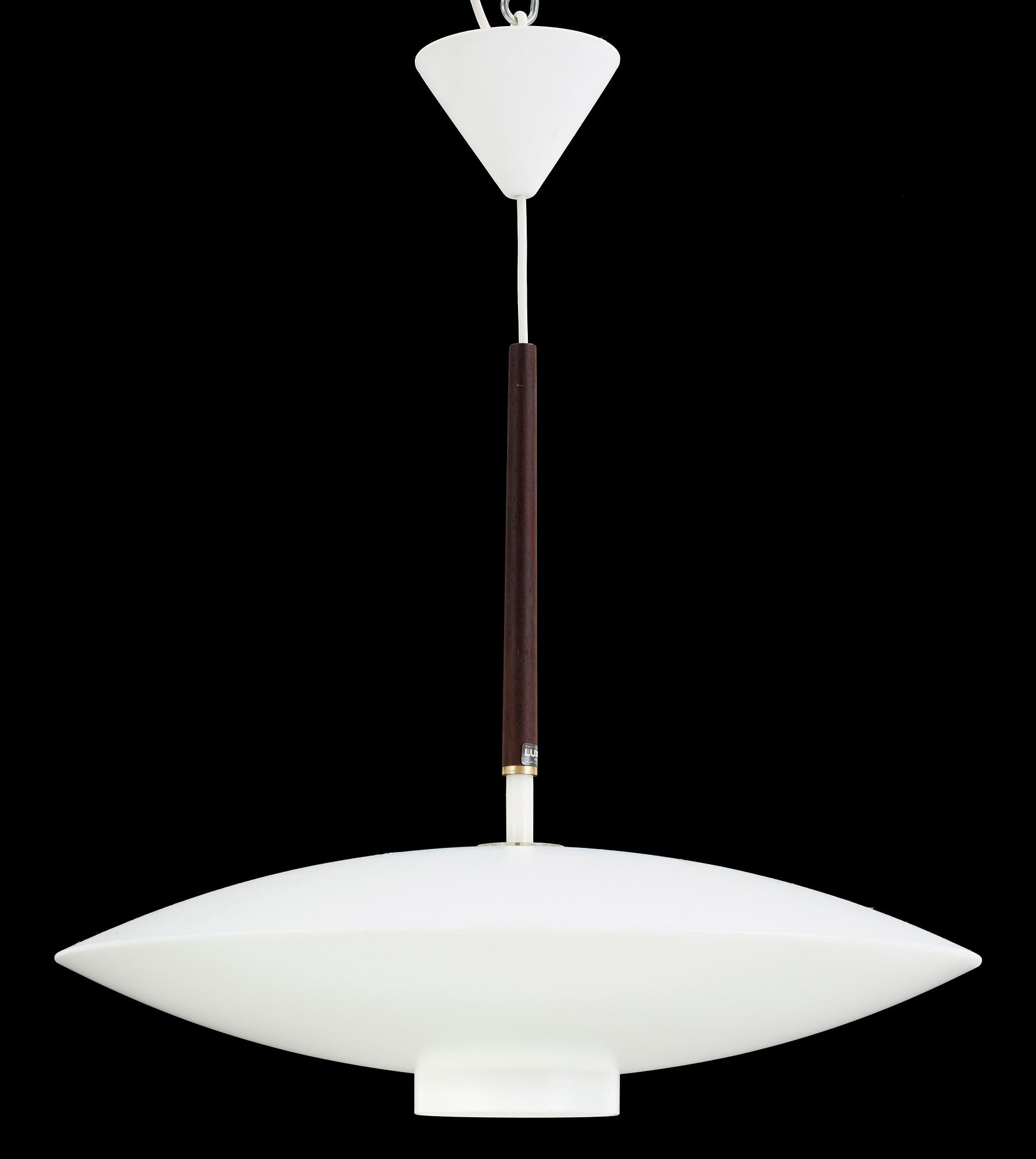 TAKLAMPA, "Discus", Uno och Östen Kristiansson, Luxus, 1900-talets andra hälft, h 48 cm.
