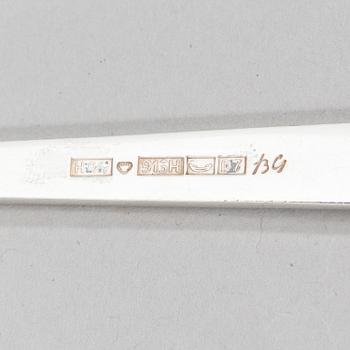 Bertel Gardberg, Aterinsarja, 96 osaa, hopeaa, "Birgitta", Hopeatehdas oy, Helsinki 1956-64.