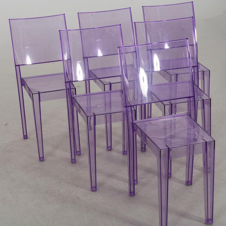 A SET OF 6 PHILIPPE STARCK "LA MARIE" CHAIRS BY KARTELL.