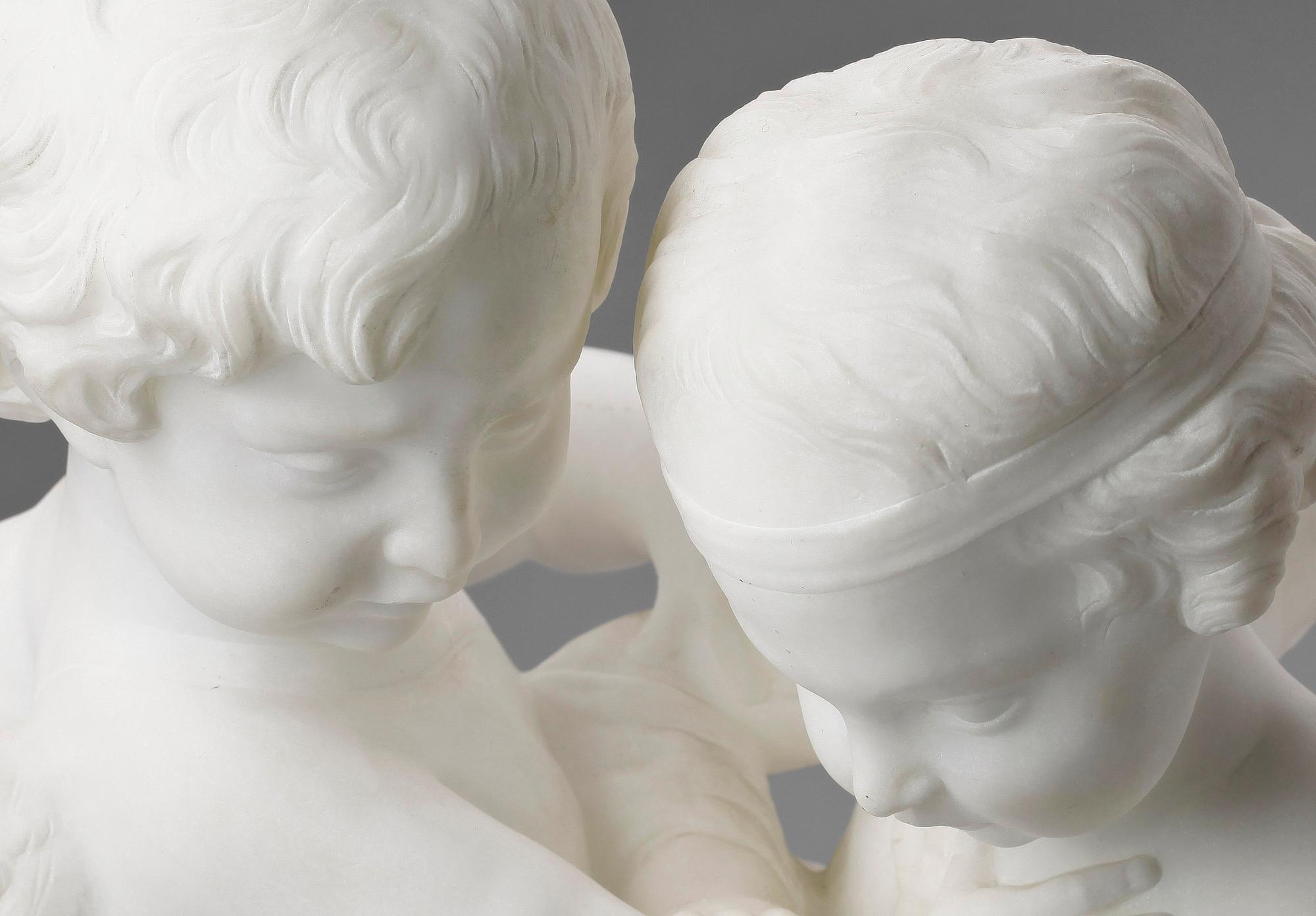 SKULPTUR, alabaster, omkring 1900.