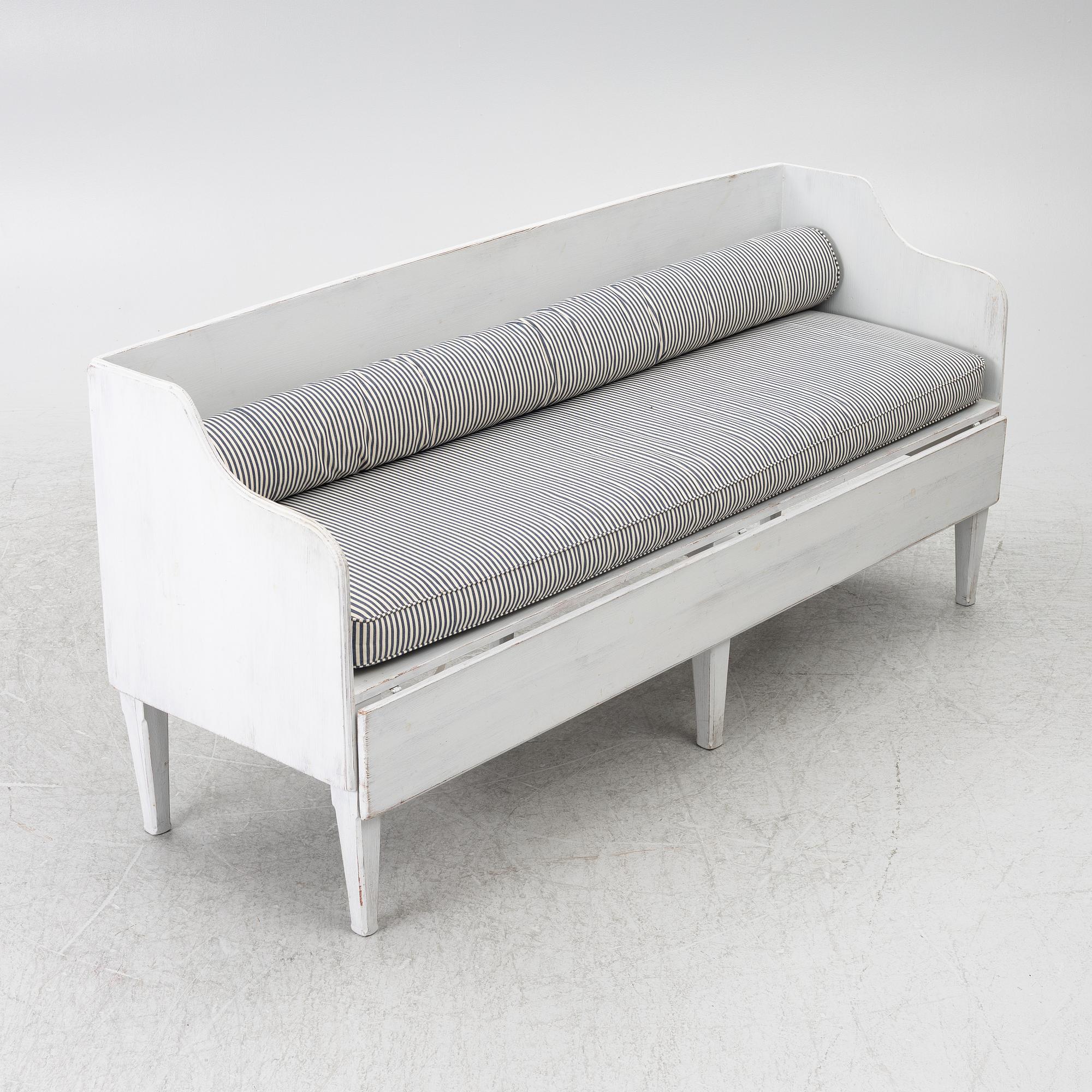 Sofa bed, Gustavian style, designed by Ingela Westergaard.