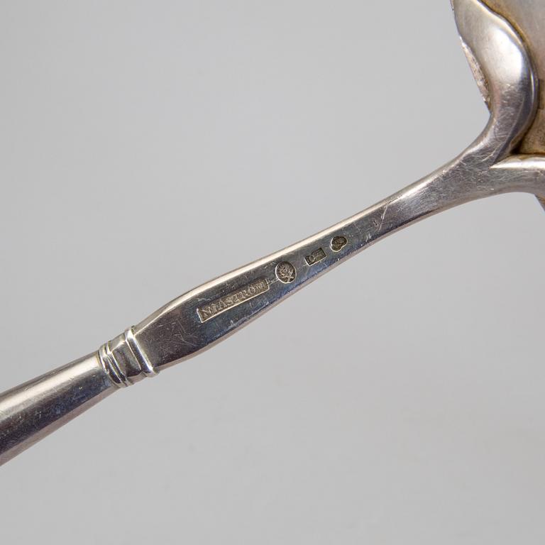 A Silver Soup Ladle by Nils Johan Åström, Sundsvall, 1846.