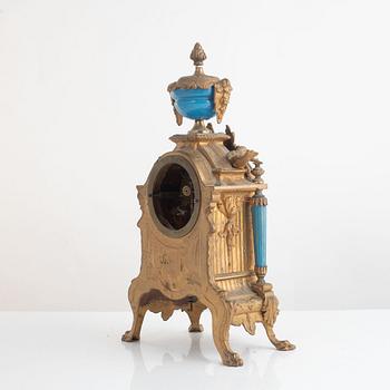 Mantel clock, Louis XVI style, 20th century.
