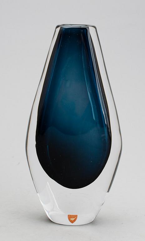 VAS, glas, sannolikt Sven Palmqvist, Orrefors, 1900-talets mitt.