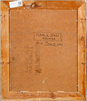 STIG JONZON, olja på pannå, signerad och daterad -43.