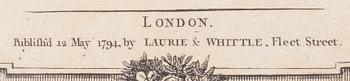 KARTA, kopparstick, Thomas Kitchin, Laurie and Whittle, 1794.