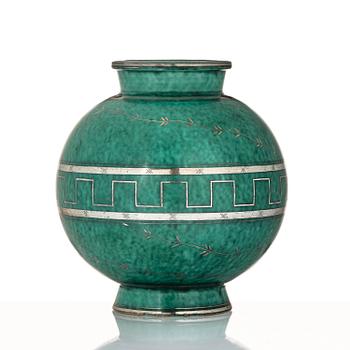 Wilhelm Kåge, an Argenta ceramic vase, Gustavsberg 1935.