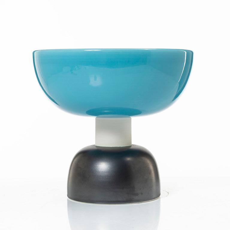 Ettore Sottsass, skål på fot, Bitossi, Montelupo.