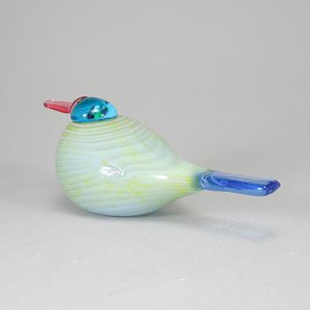 OIVA TOIKKA, lasilintu, Rainbow Bird (Sateenkaarilintu) 2007–, signeerattu O. Toikka Nuutajärvi.