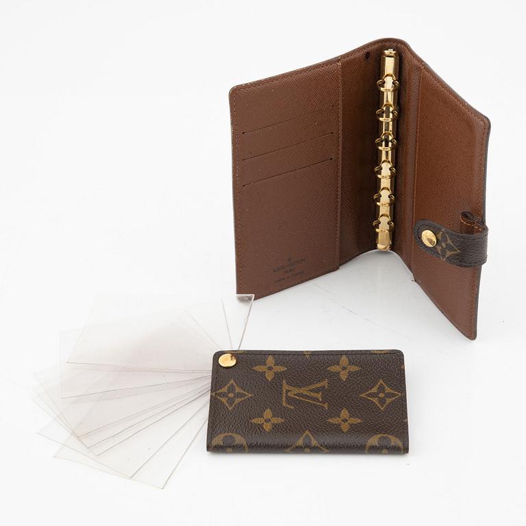 Louis Vuitton, a monogram canvas cardcase and a Ring Agenda Holder.