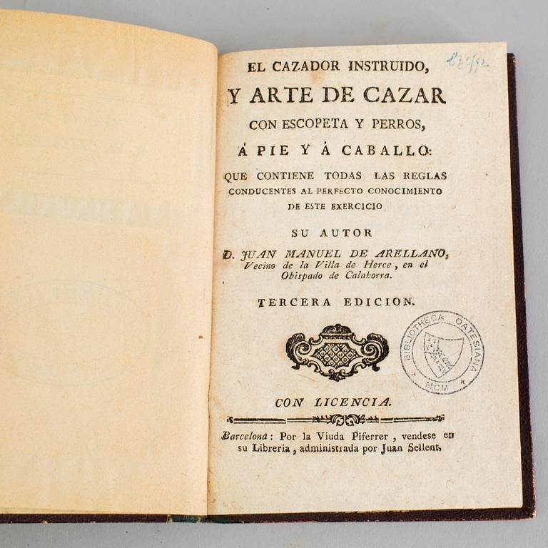 BÖCKER/HÄFTEN, 5 st, bl a om religion, Spanien, 1700-1800-tal.