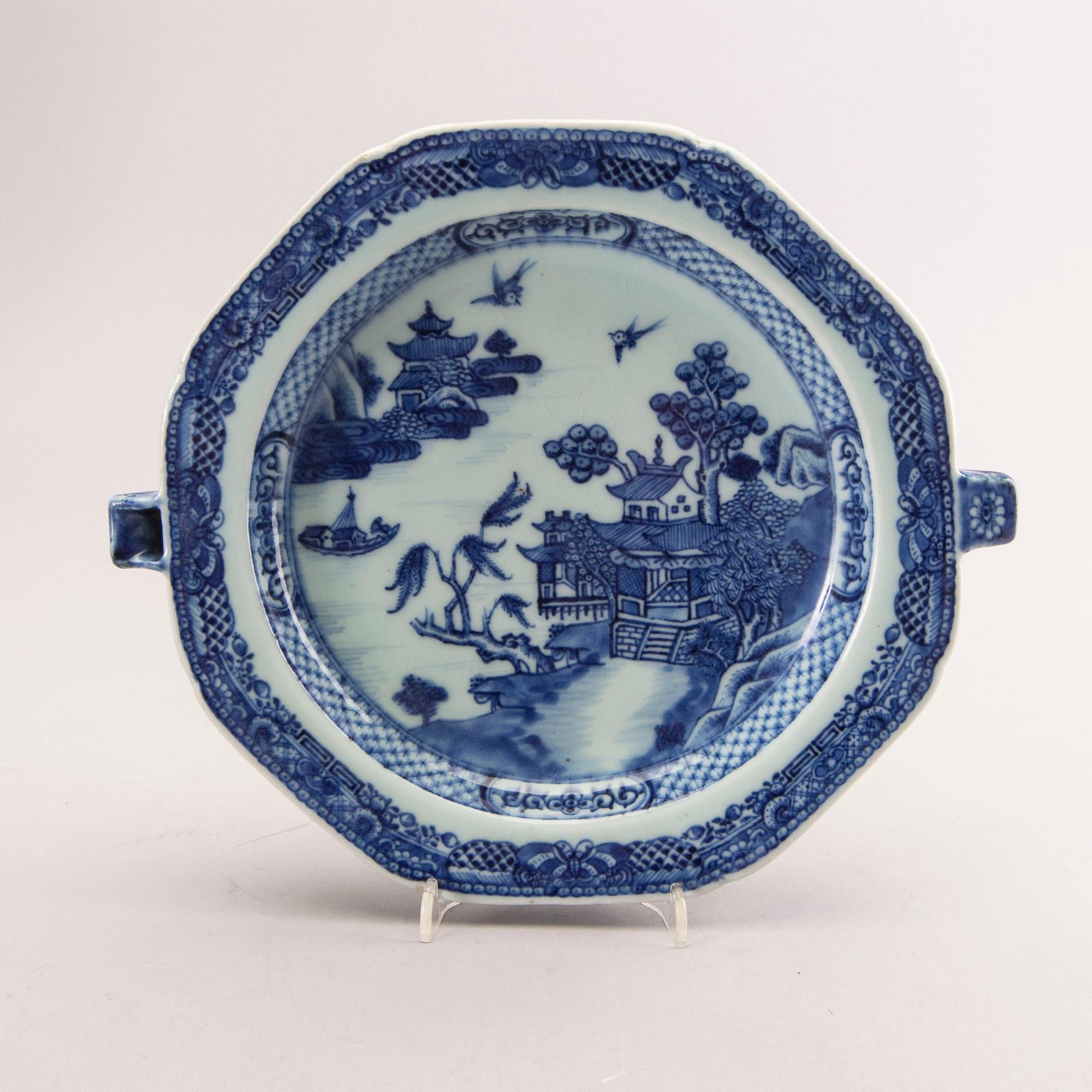 Värmefat Kina Qianlong (1736-95) porslin.