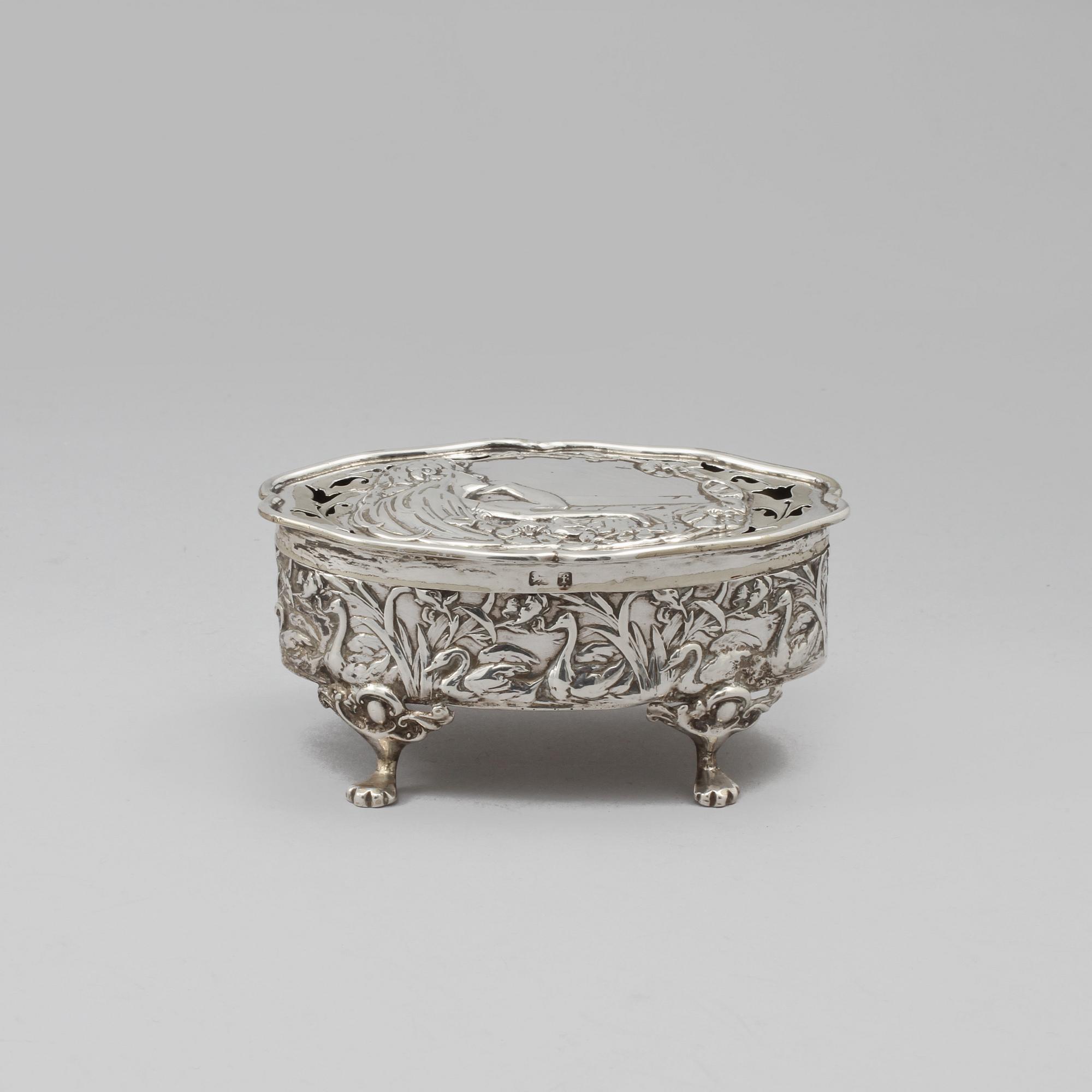 ASK, silver, jugend, Birmingham, 1905, vikt 75 gram.