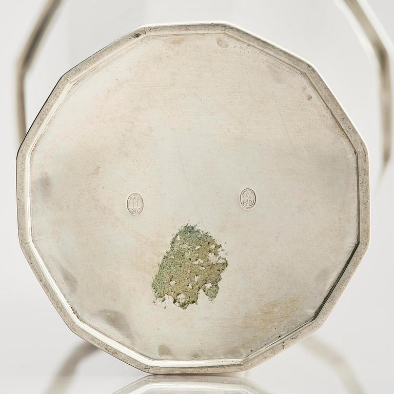 Johannes Siggaard, a silver cocktail shaker, Copenhagen, Denmark 1936.