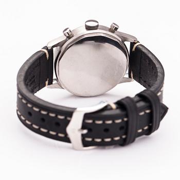 HEUER, chronograph, wristwatch, 37.5 mm.