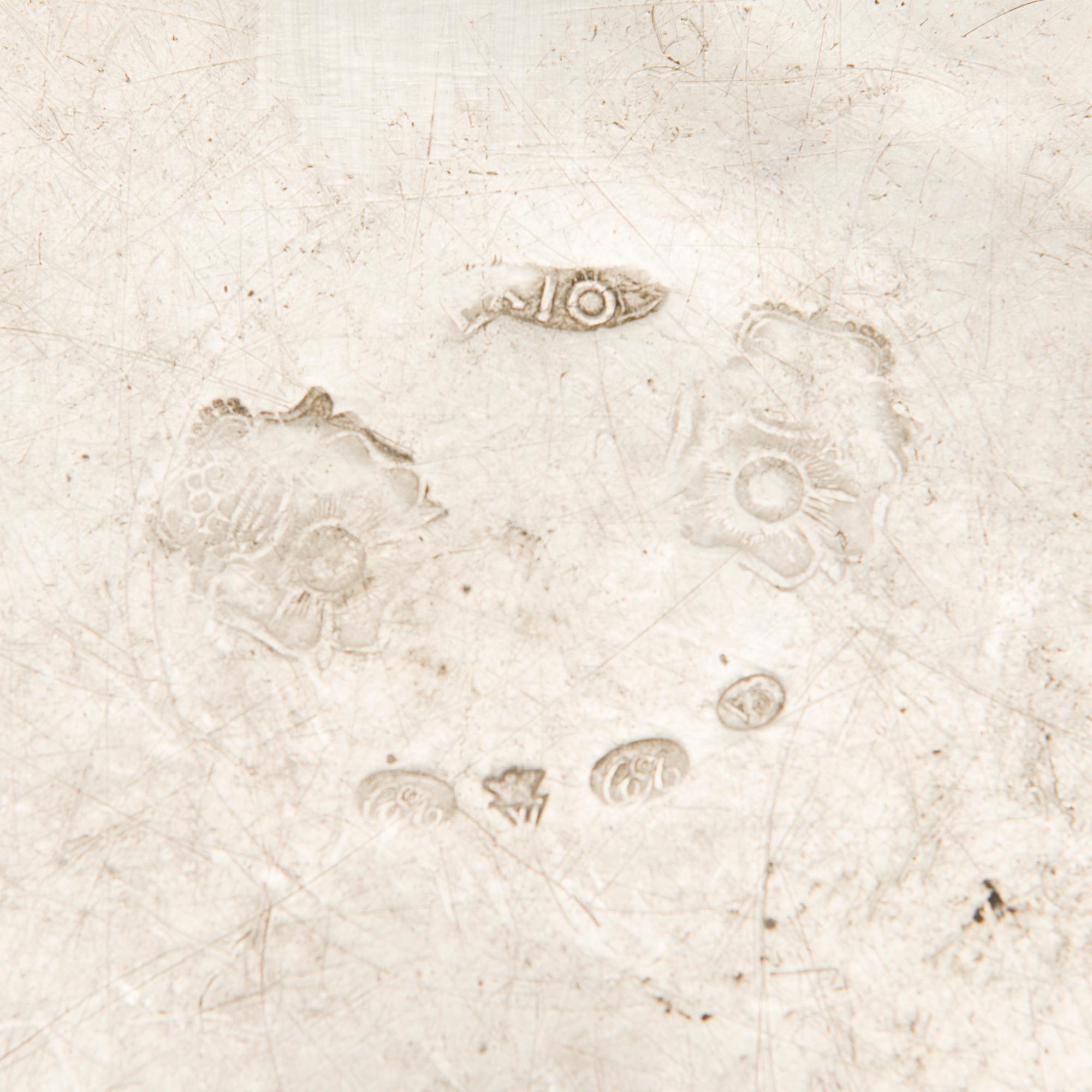 FOUR PEWTER PLATES, Sweden, amongst others Wexiö, 19th century.